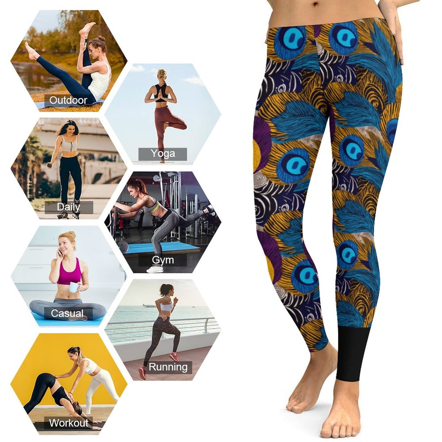 Hot Yoga Pants for Women SY010 (All-Over Printing)