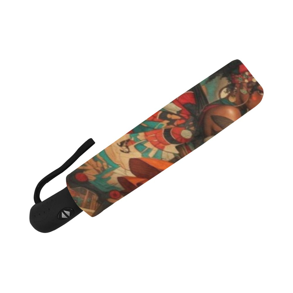 AfroCentric Butterfly Winged Ballerinas Anti-UV Auto-Foldable Umbrella (U09) Anti-UV Auto-Foldable Umbrella (U09)