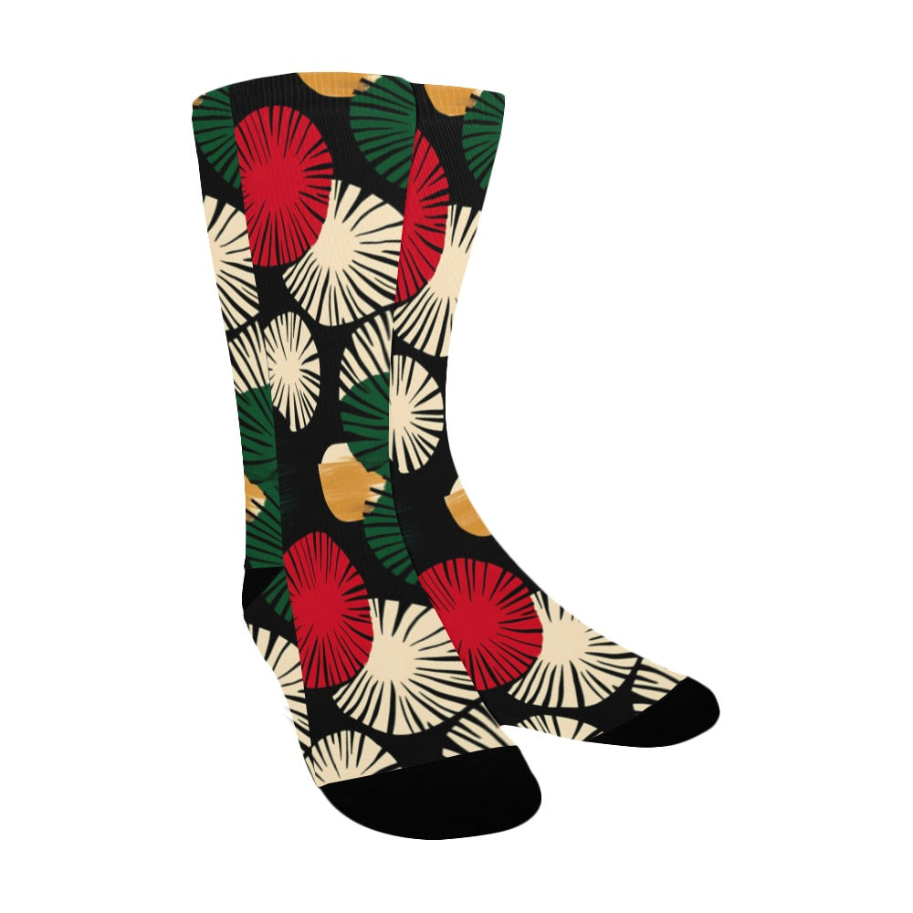 Circle Pattern Men's Socks Women's Custom Socks