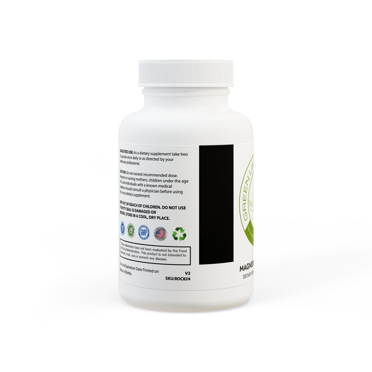 Magnesium Glycinate Supplement (60 Capsules) #GLP9