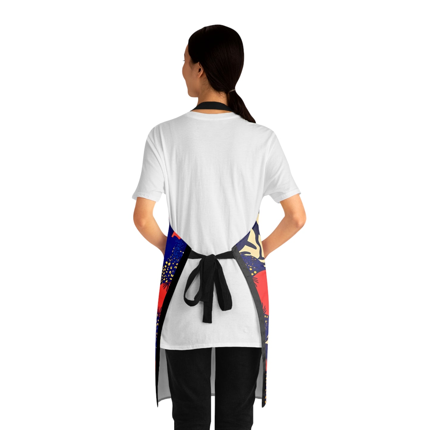 Afrocentric Apron - Bold Graphic Kitchen Cooking Wear, African Inspired Chef Apron, Ethnic Cooking Apron, Black History Month Gift, Cultural