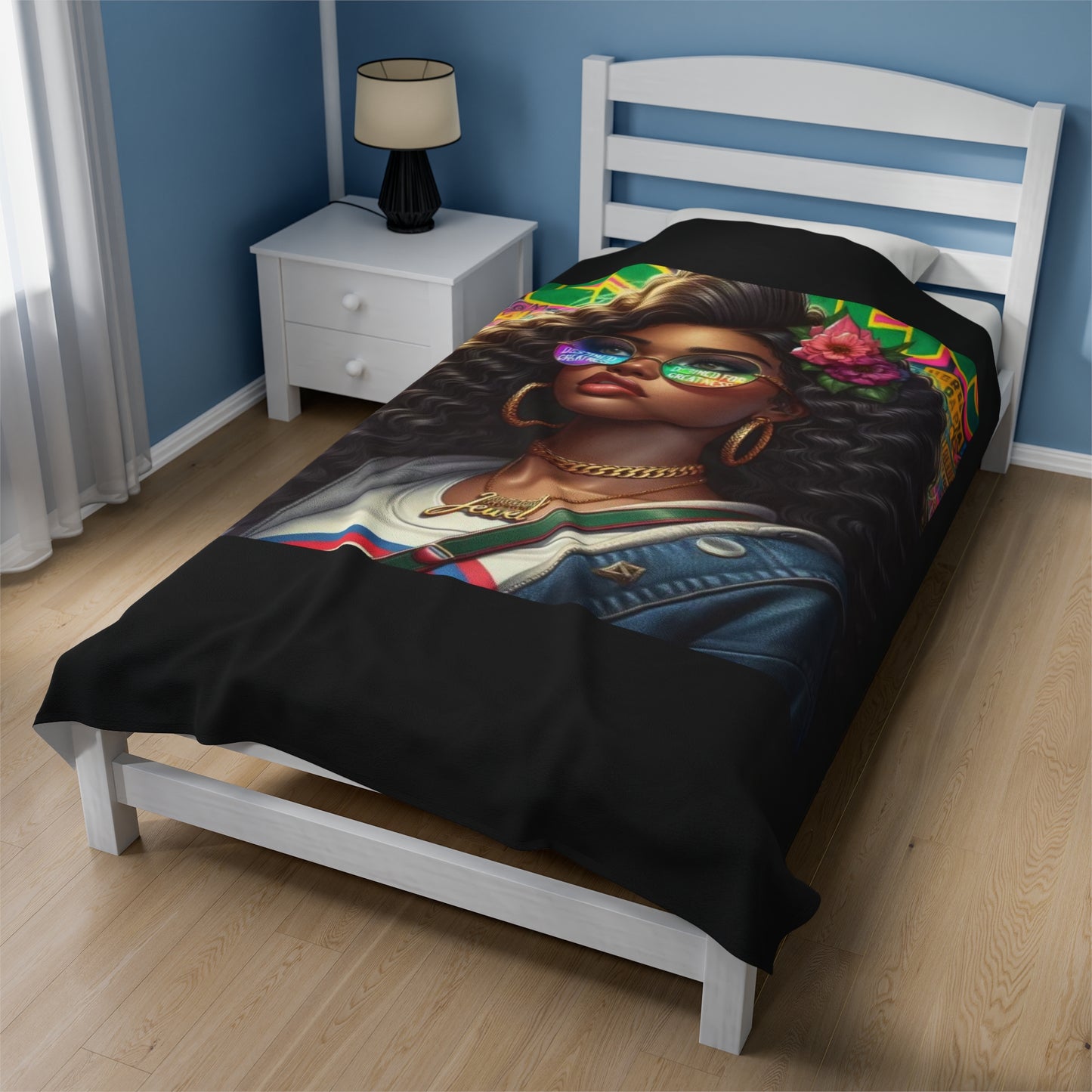 Destined For Greatness Velveteen Plush Blanket #33