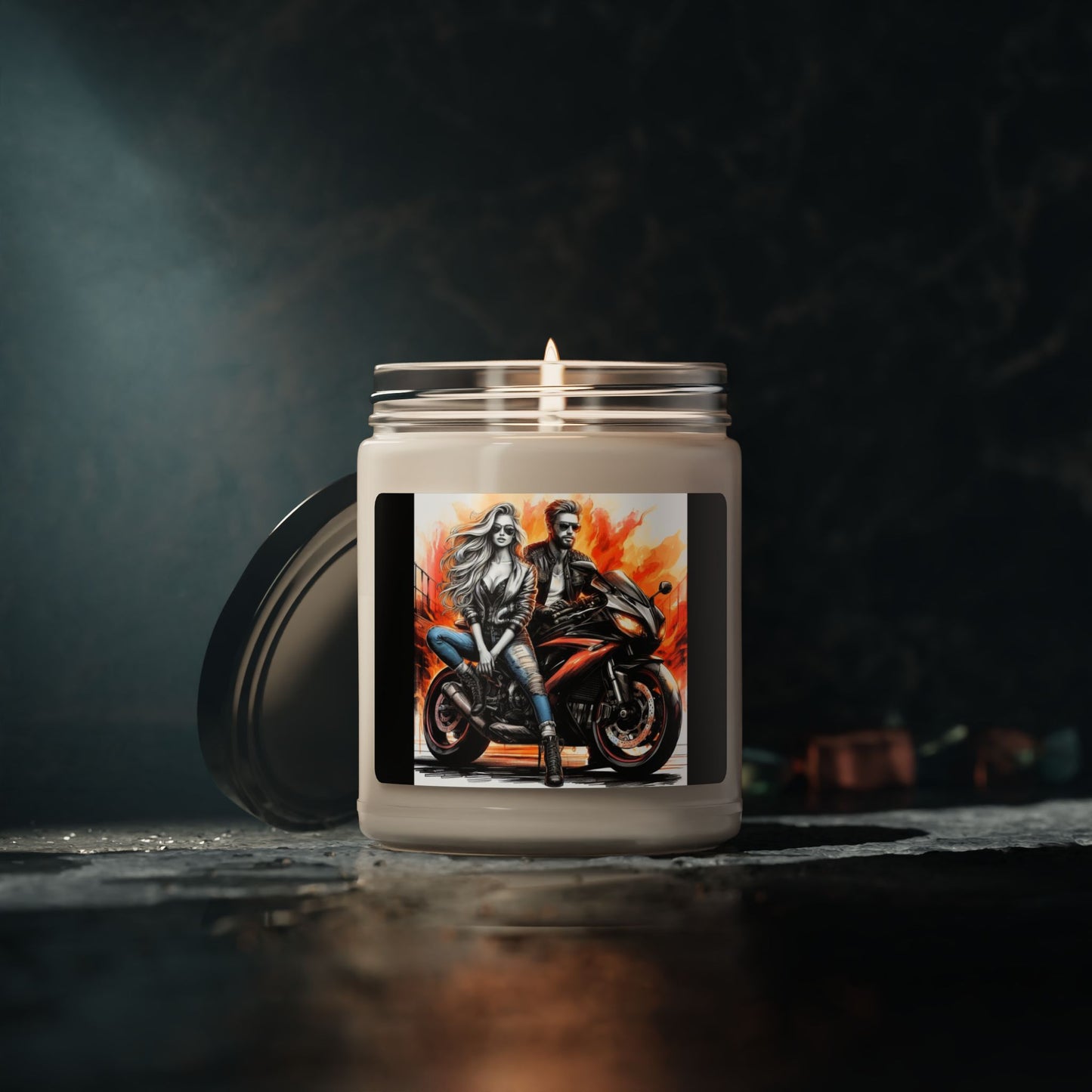 Born To Ride Scented Soy Candle, 9oz #13M