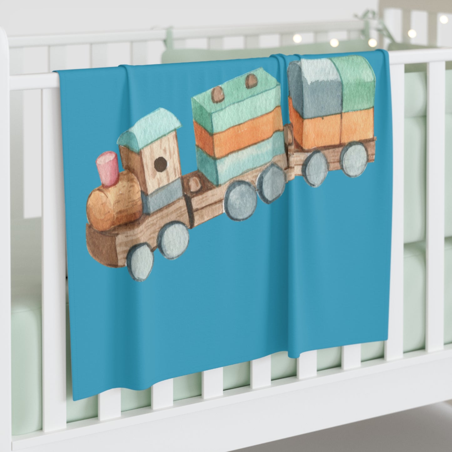 Train Baby Swaddle Blanket #TR1