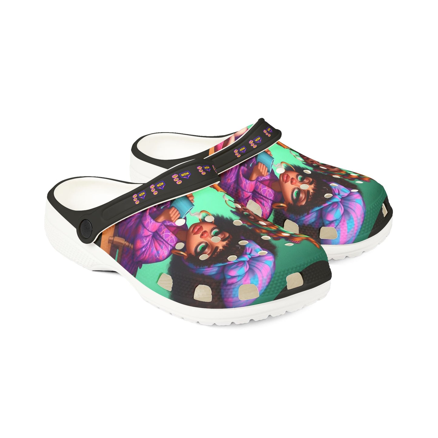 Monday Vibes EVA Foam Rubber Shoes (AOP) #MV4