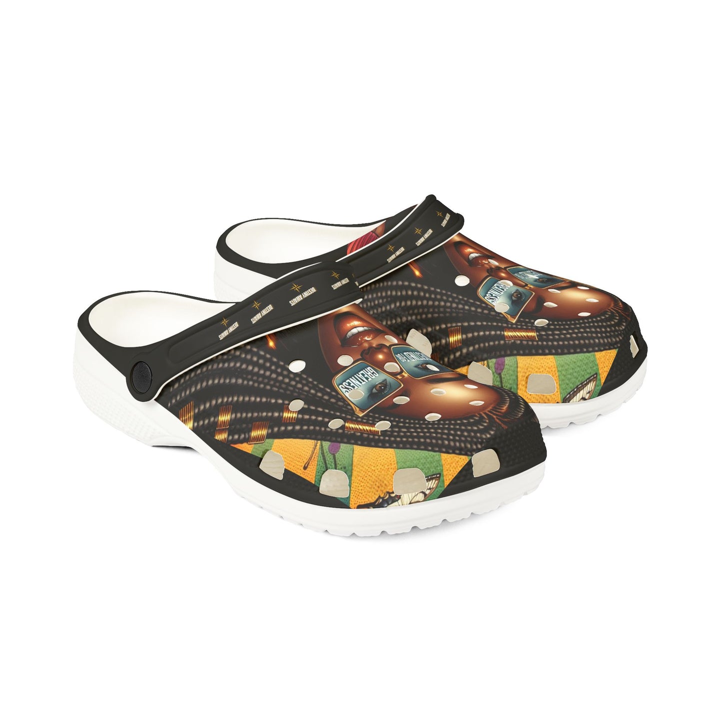 Destined For Greatness EVA Foam Rubber Shoes (AOP) #1U