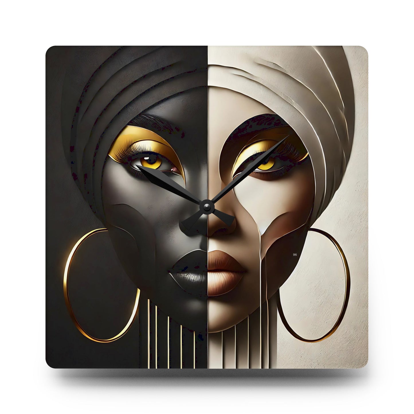 Duality Acrylic Wall Clock #DLTY1