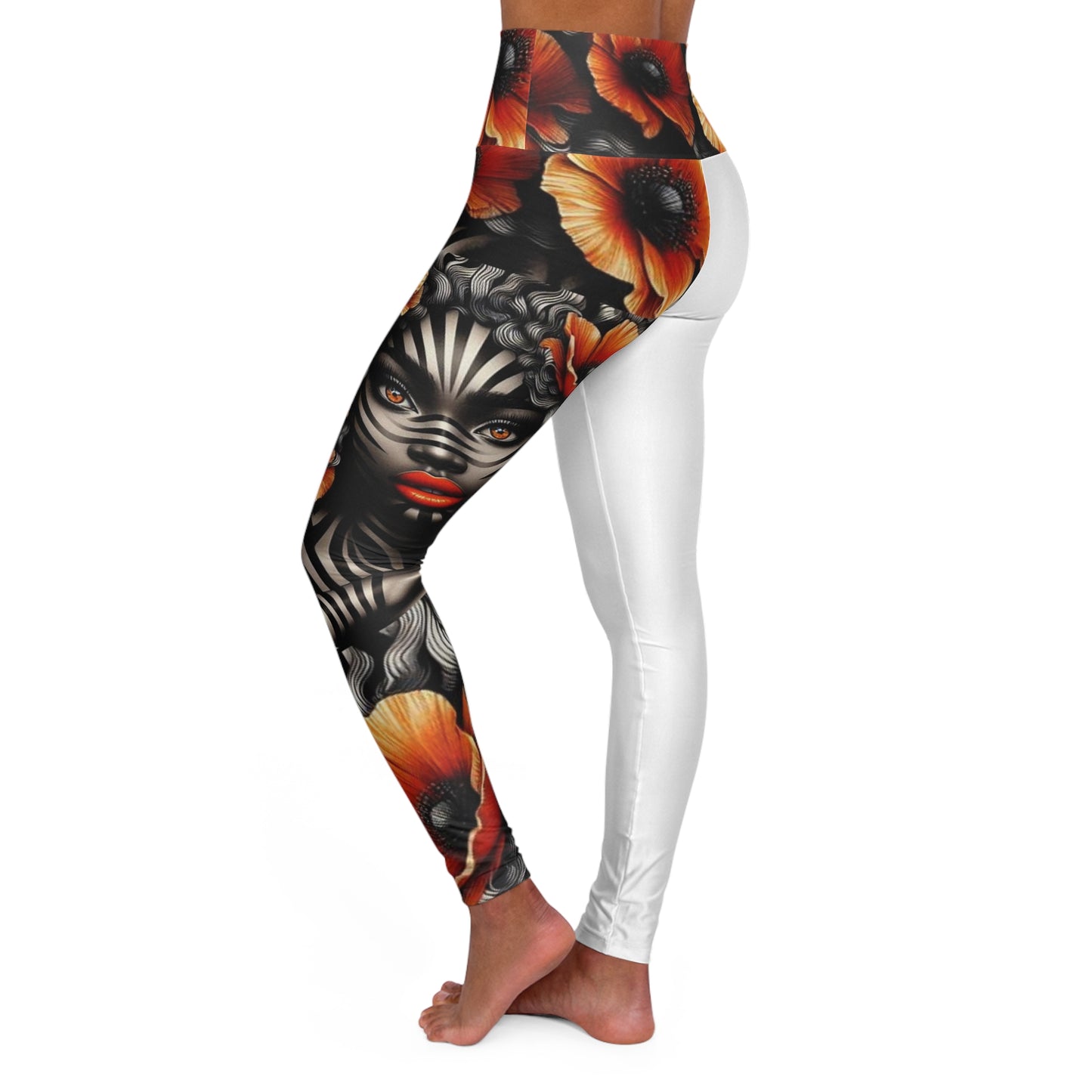 Zebra Fantasy High Waisted Yoga Leggings (AOP) #ZF12