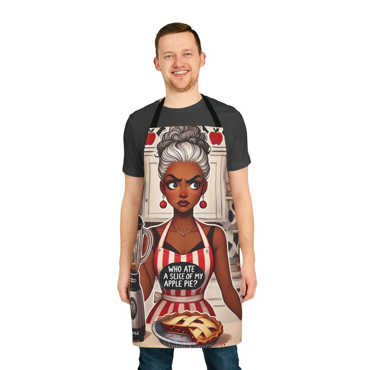 Apple Pie Heist Apron, 5-Color Straps (AOP) #APH1