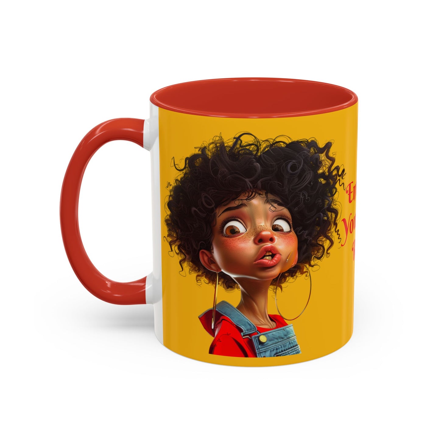 Enter At Your Own Risk Accent Coffee Mug (11, 15oz) #EYOR2