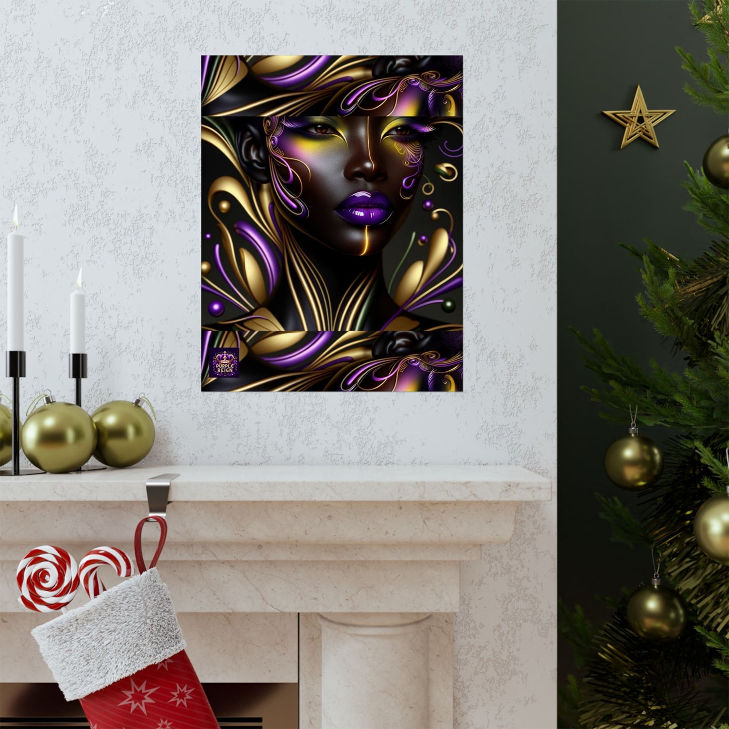 Purrple Reign Matte Vertical Posters #PR7