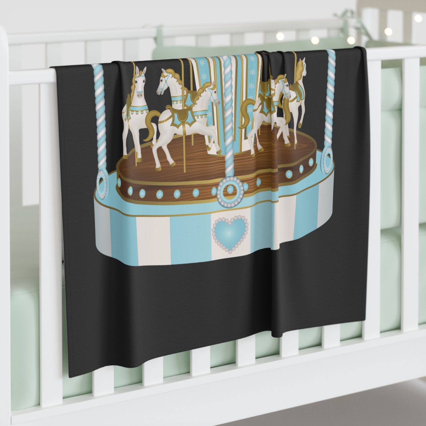 Merry Go Around Baby Swaddle Blanket #MGA1