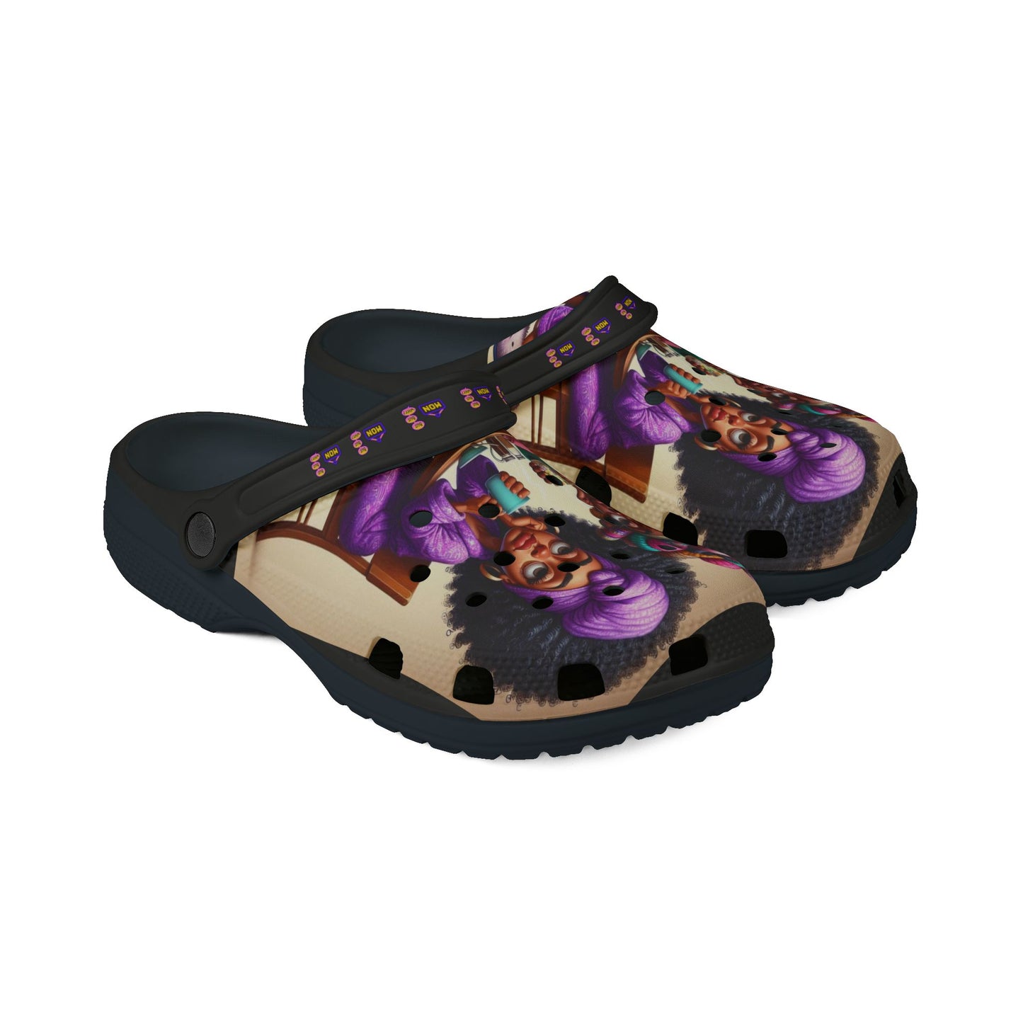 Monday Vibes EVA Foam Rubber Shoes (AOP) #MV2