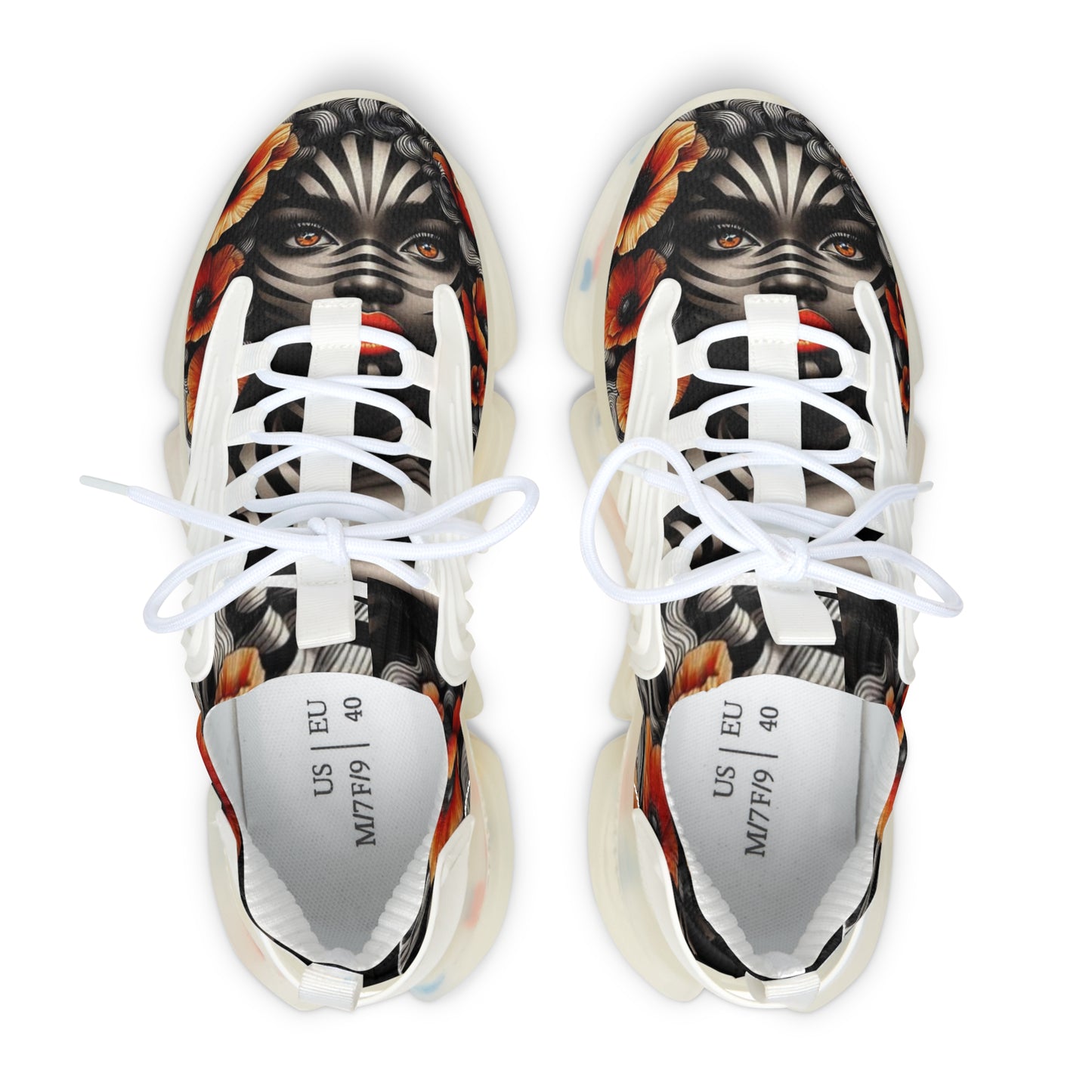 Zebra Fantasy Women's Mesh Sneakers #ZF36