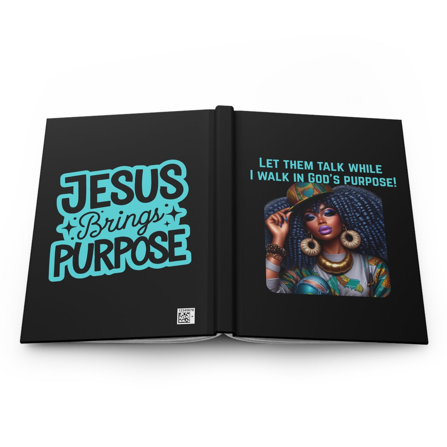 Inspirational Journal, Let Them Talk While I Walk in God’s Purpose, Hardcover