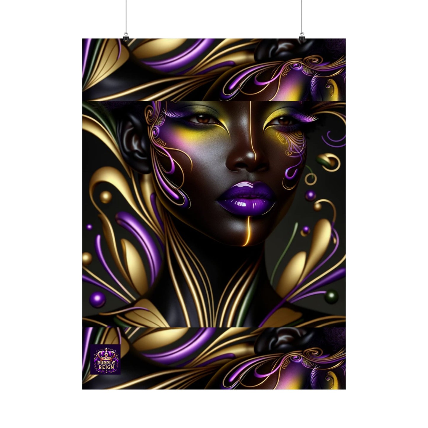 Purrple Reign Matte Vertical Posters #PR7