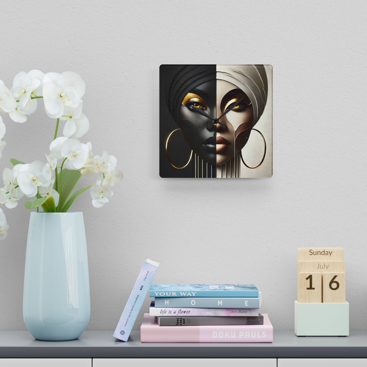 Duality Acrylic Wall Clock #DLTY1