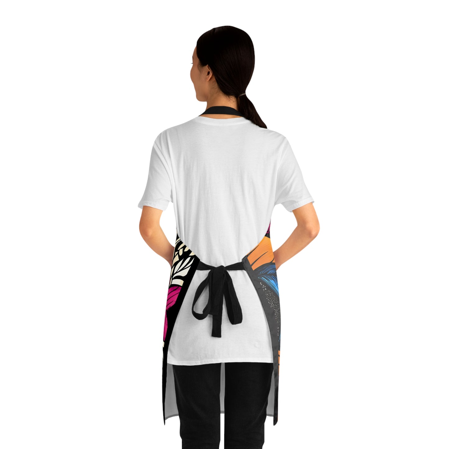 Afrocentric Apron - Bold Graphic Kitchen Cooking Wear, African Inspired Chef Apron