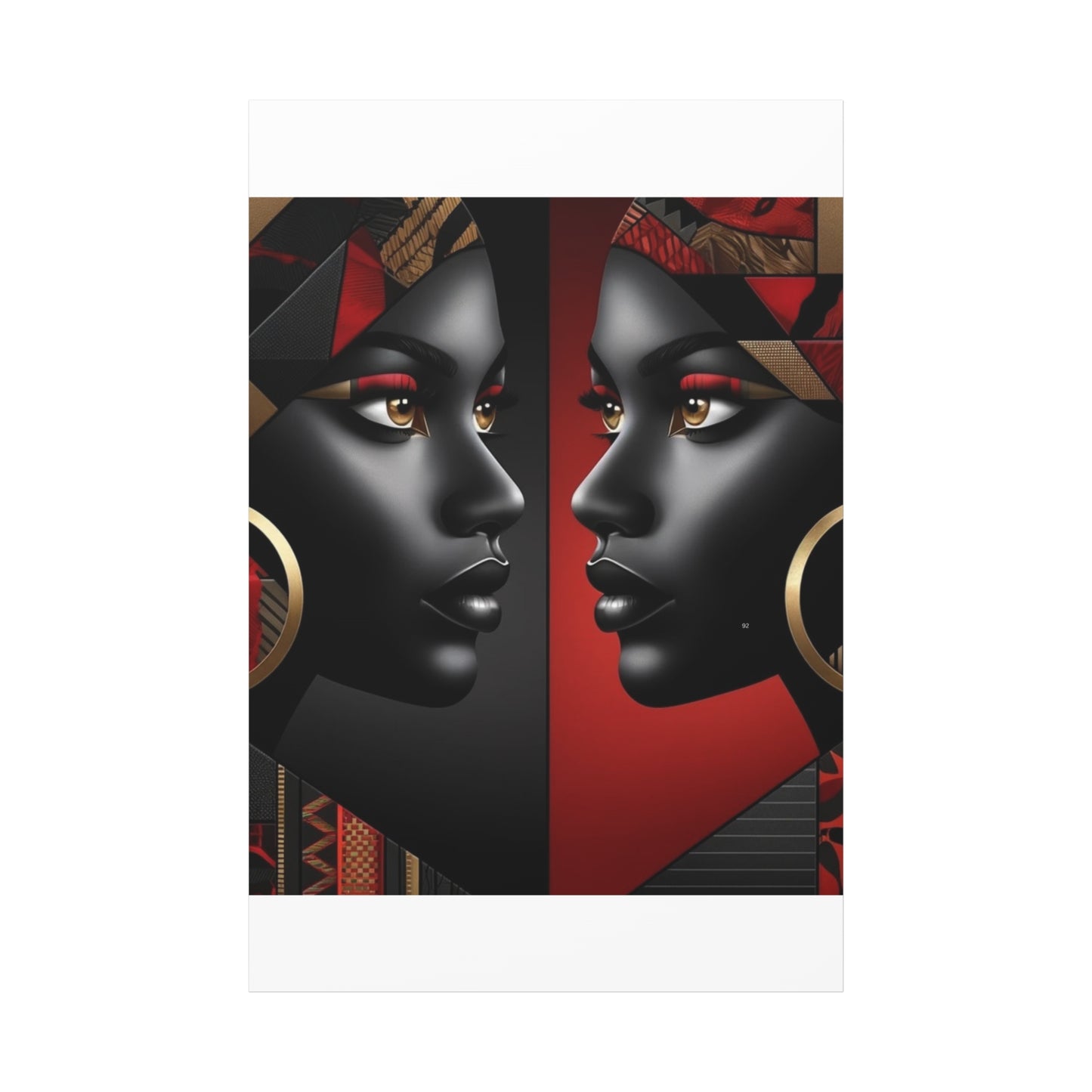 Dual Faced Matte Canvas, Stretched, 1.25" #DF1