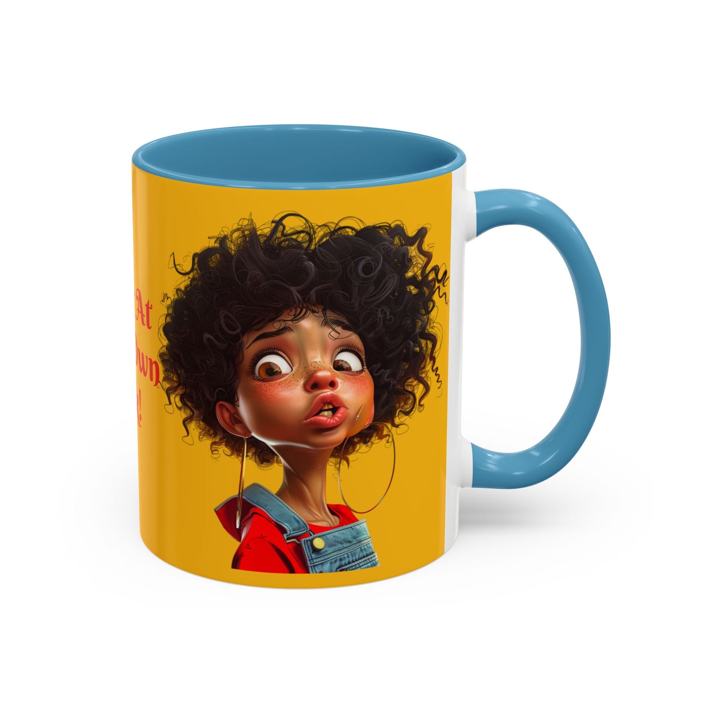 Enter At Your Own Risk Accent Coffee Mug (11, 15oz) #EYOR2