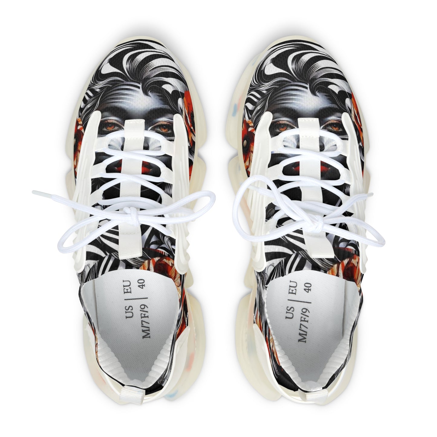 Zebra Fantasy Women's Mesh Sneakers #ZF36