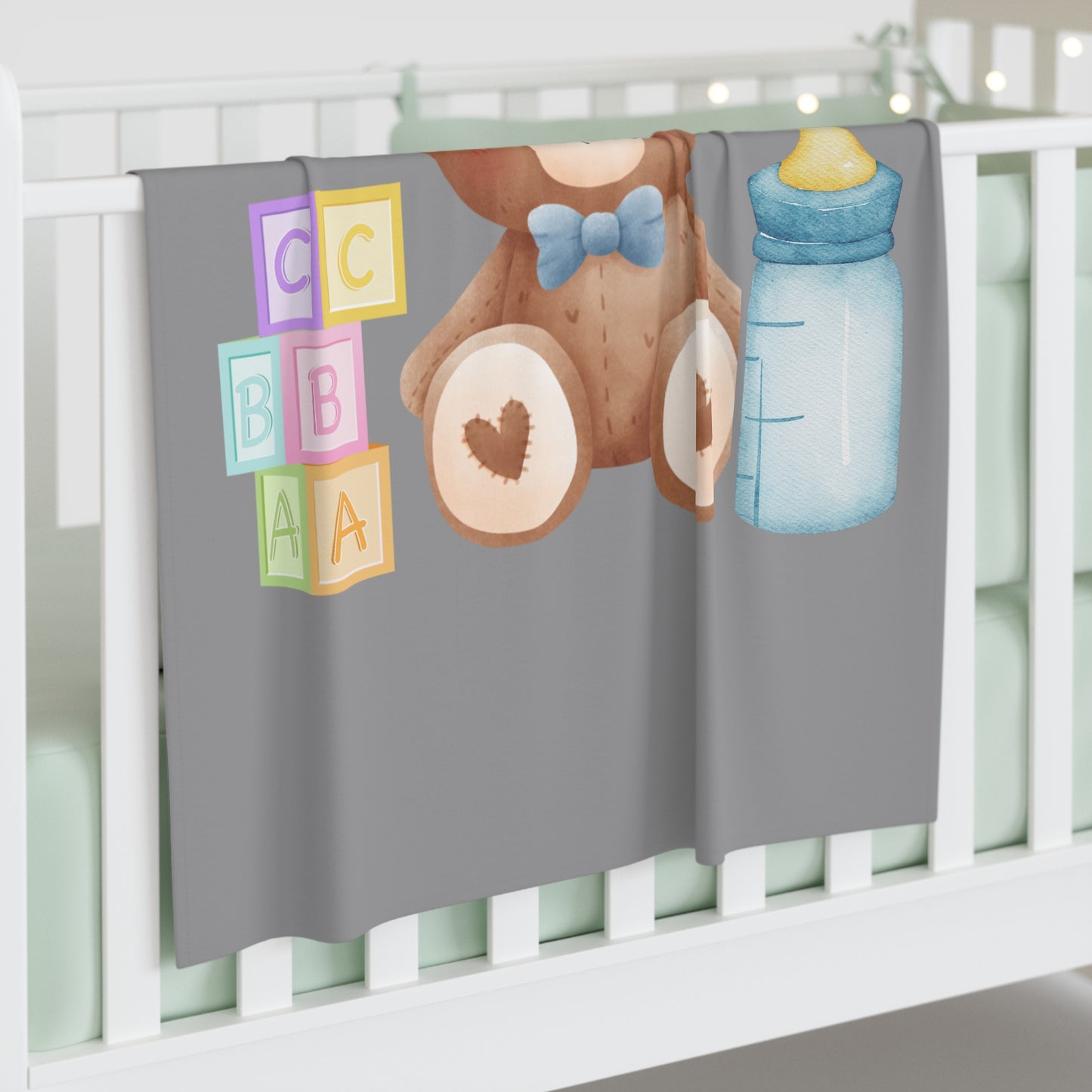 Teddy Bear Baby Swaddle Blanket #TB1