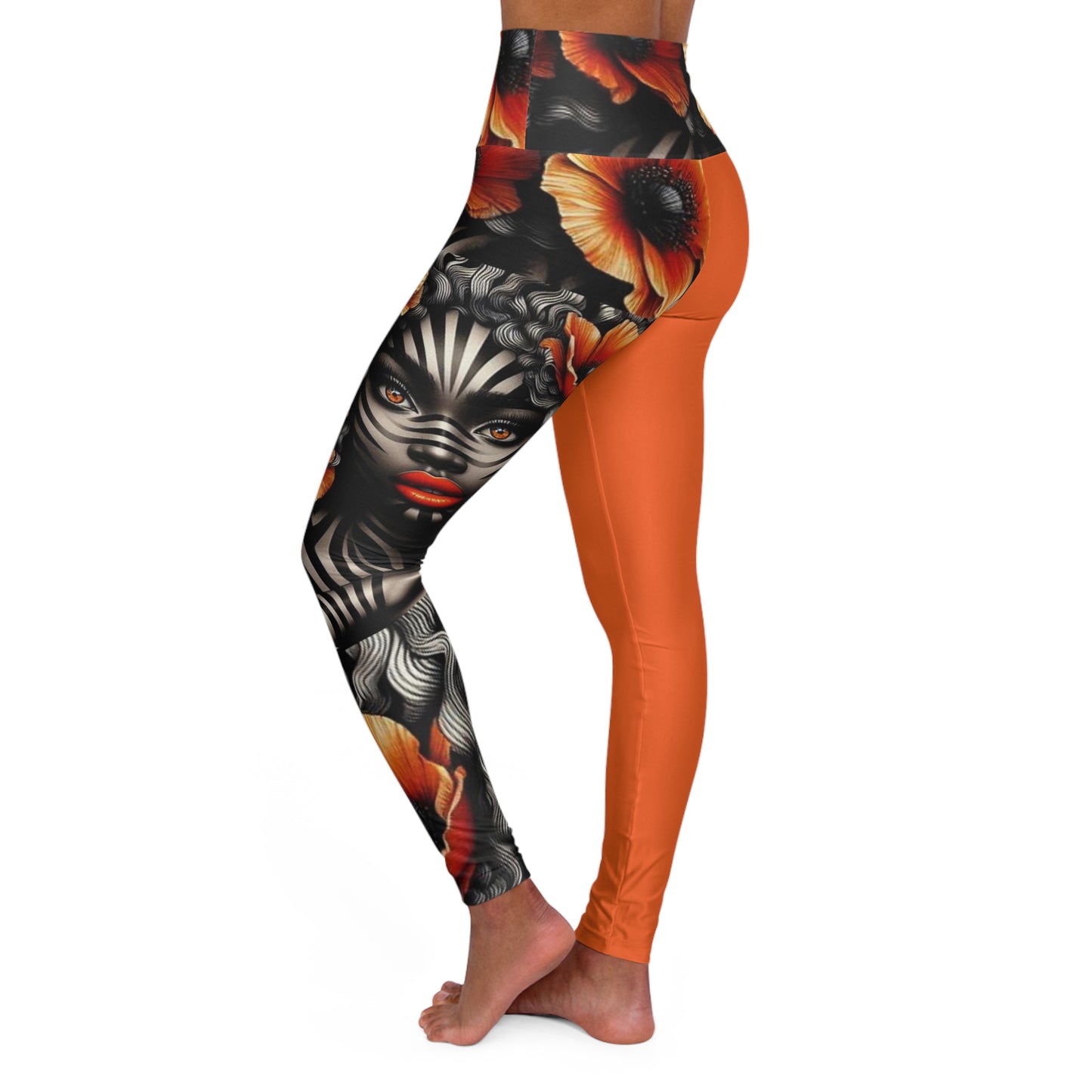 Zebra Fantasy High Waisted Yoga Leggings (AOP) #ZF12