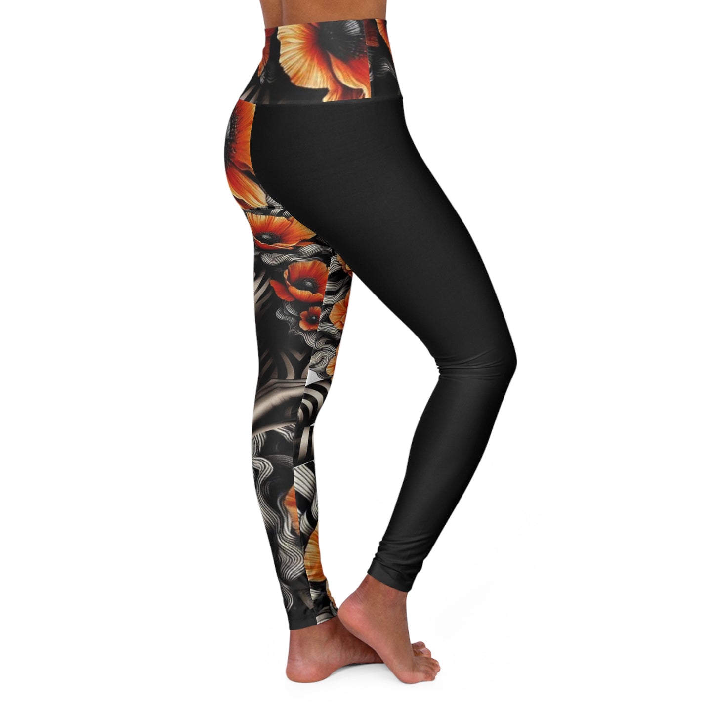 Zebra Fantasy High Waisted Yoga Leggings (AOP) #ZF12
