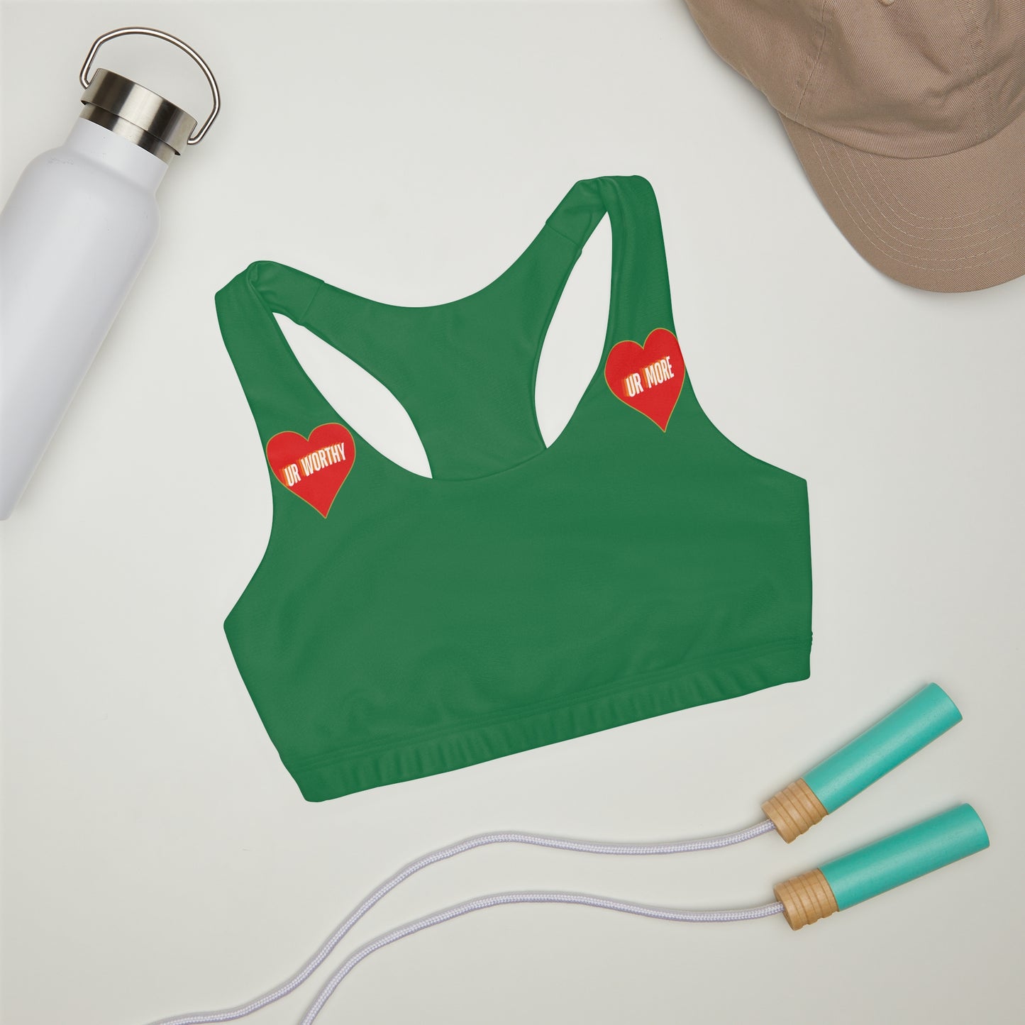 UR Worthy-UR More Girls' Double Lined Seamless Sports Bra (AOP) #15