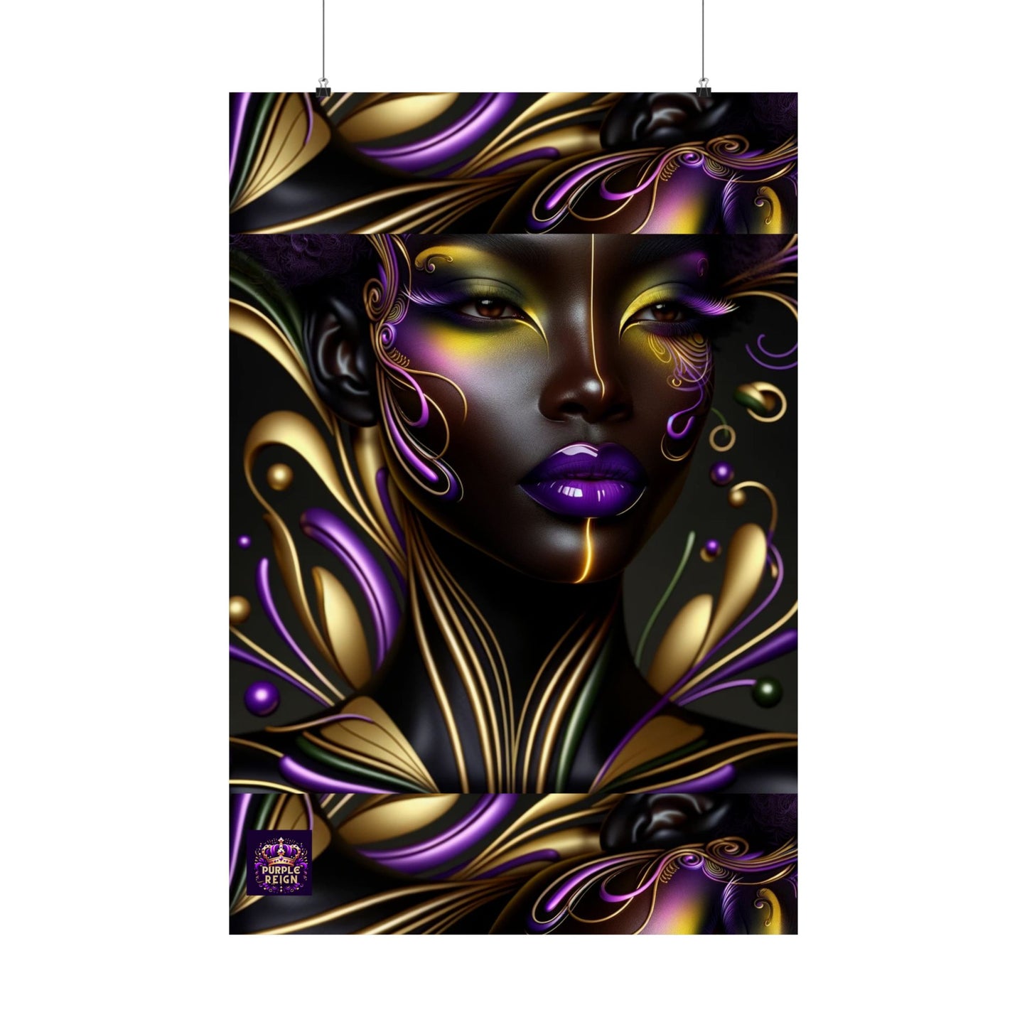 Purrple Reign Matte Vertical Posters #PR7