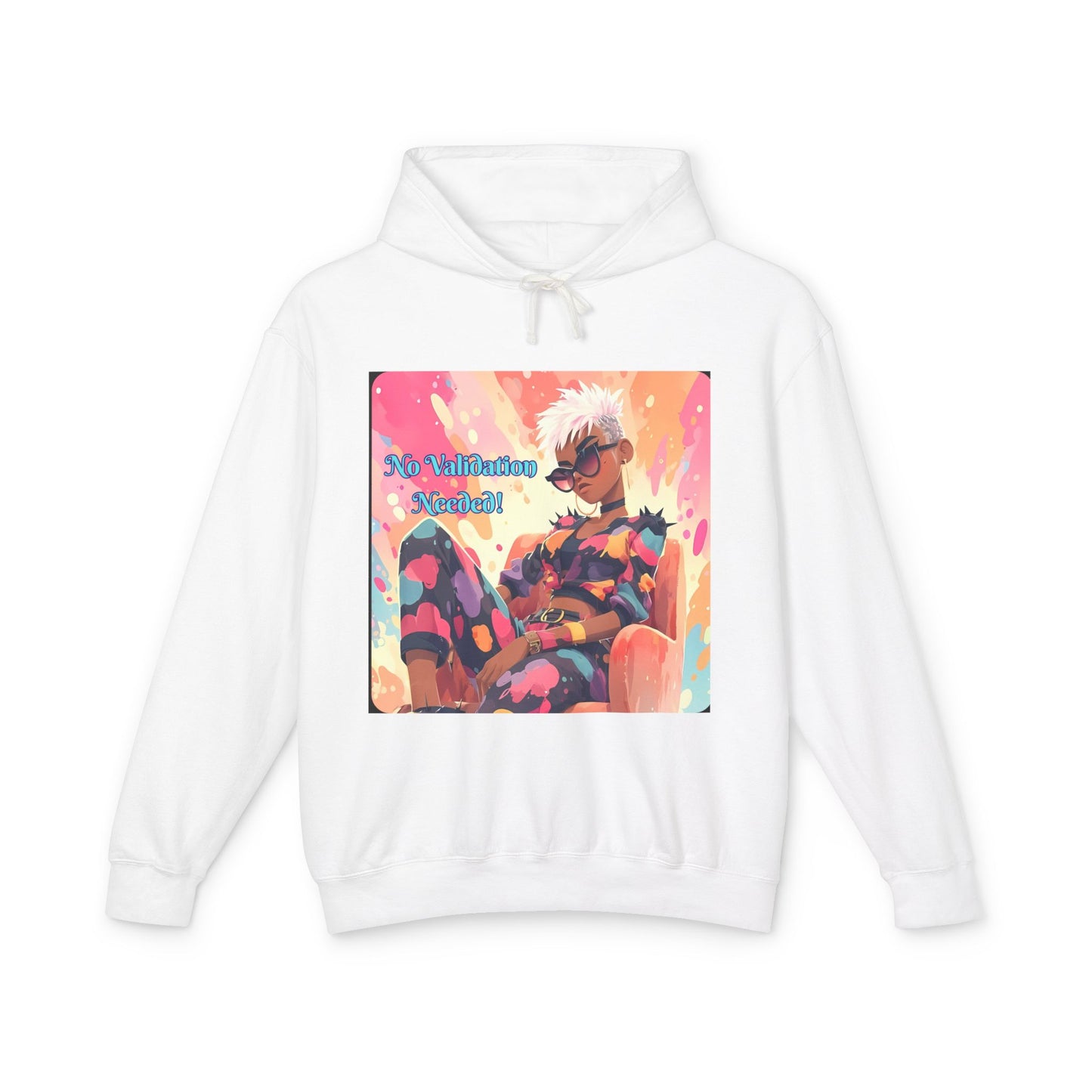 Empowering Affirmations Lightweight Hoodie, Inspirational Sweatshirt, Self Love
