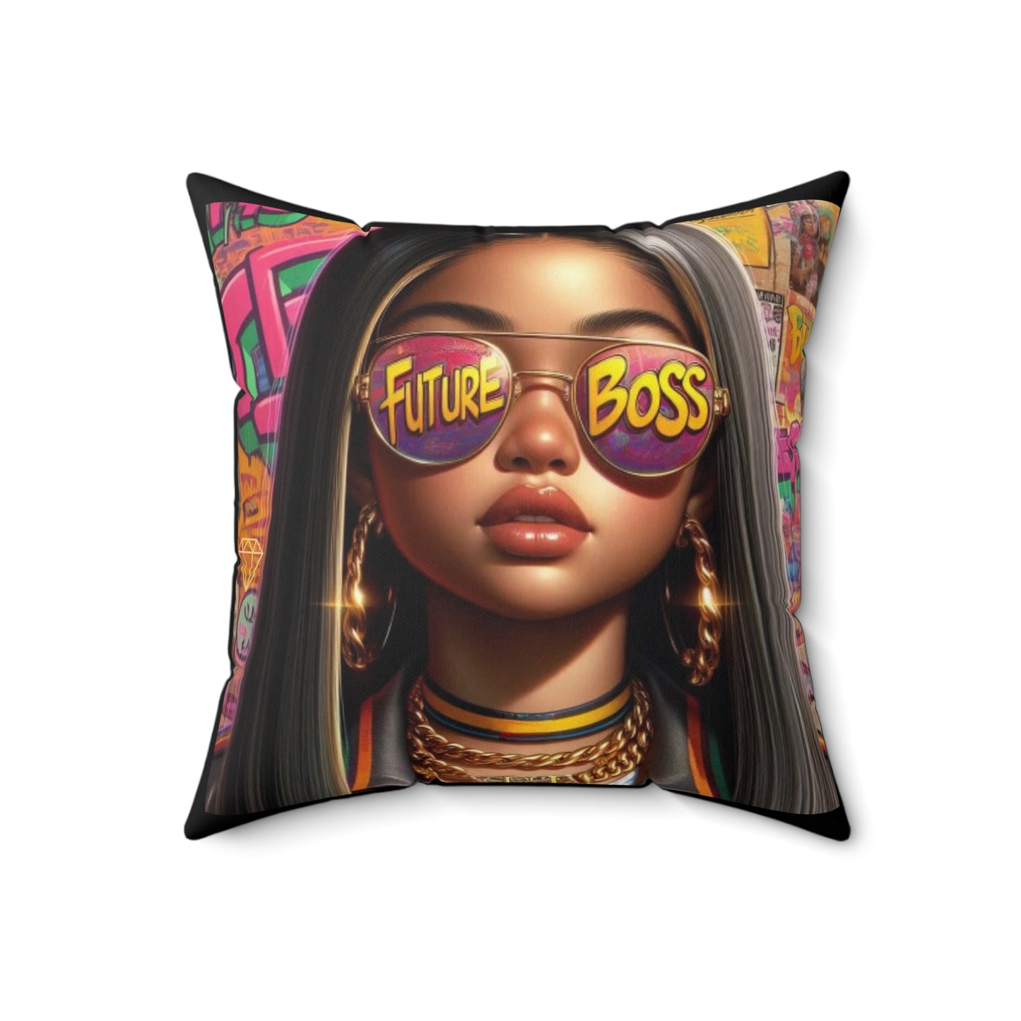 Future Boss Square Pillow #27