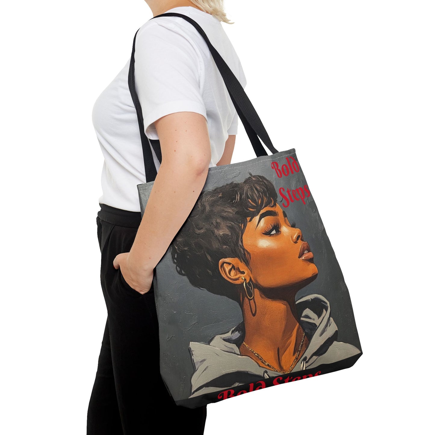Bold Steps Tote Bag (AOP) #T11