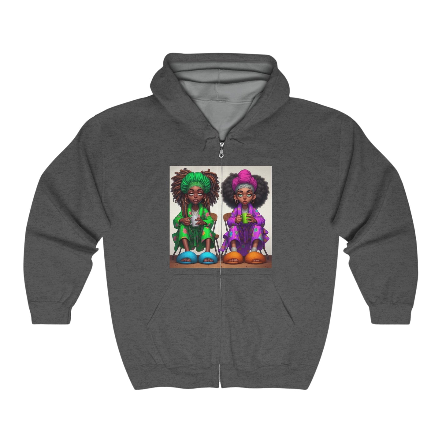 Monday Vibes Unisex Heavy Blend™ Full Zip Hooded Sweatshirt #MV3
