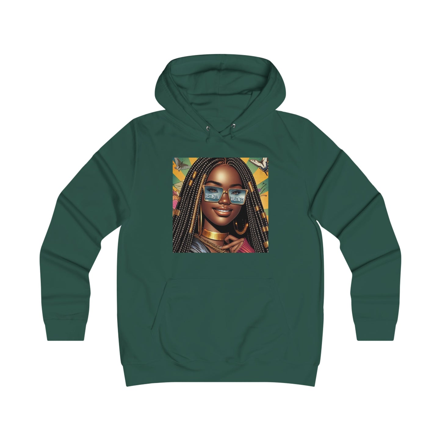 Destined For Greatness Girlie College Hoodie #1