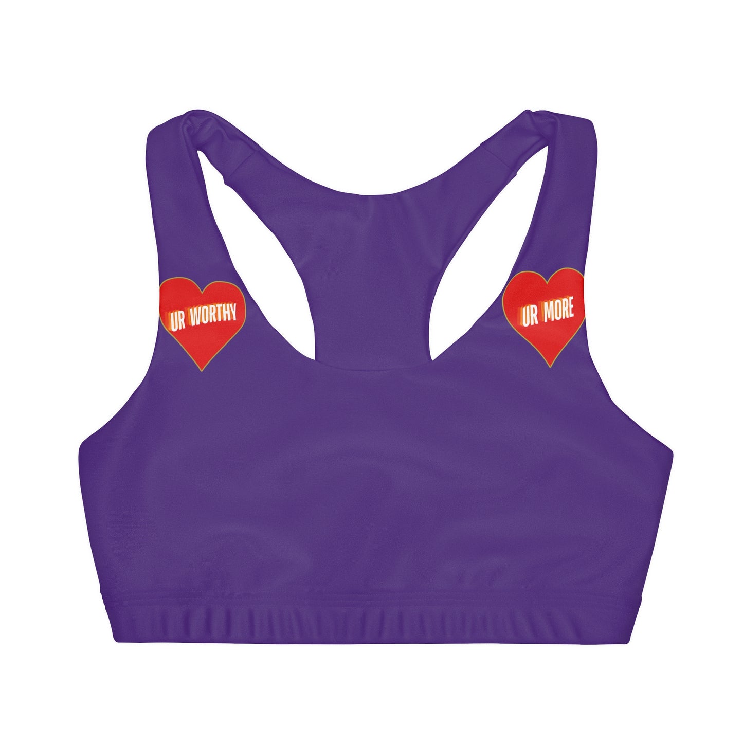 UR Worthy-UR More Girls' Double Lined Seamless Sports Bra (AOP) #15