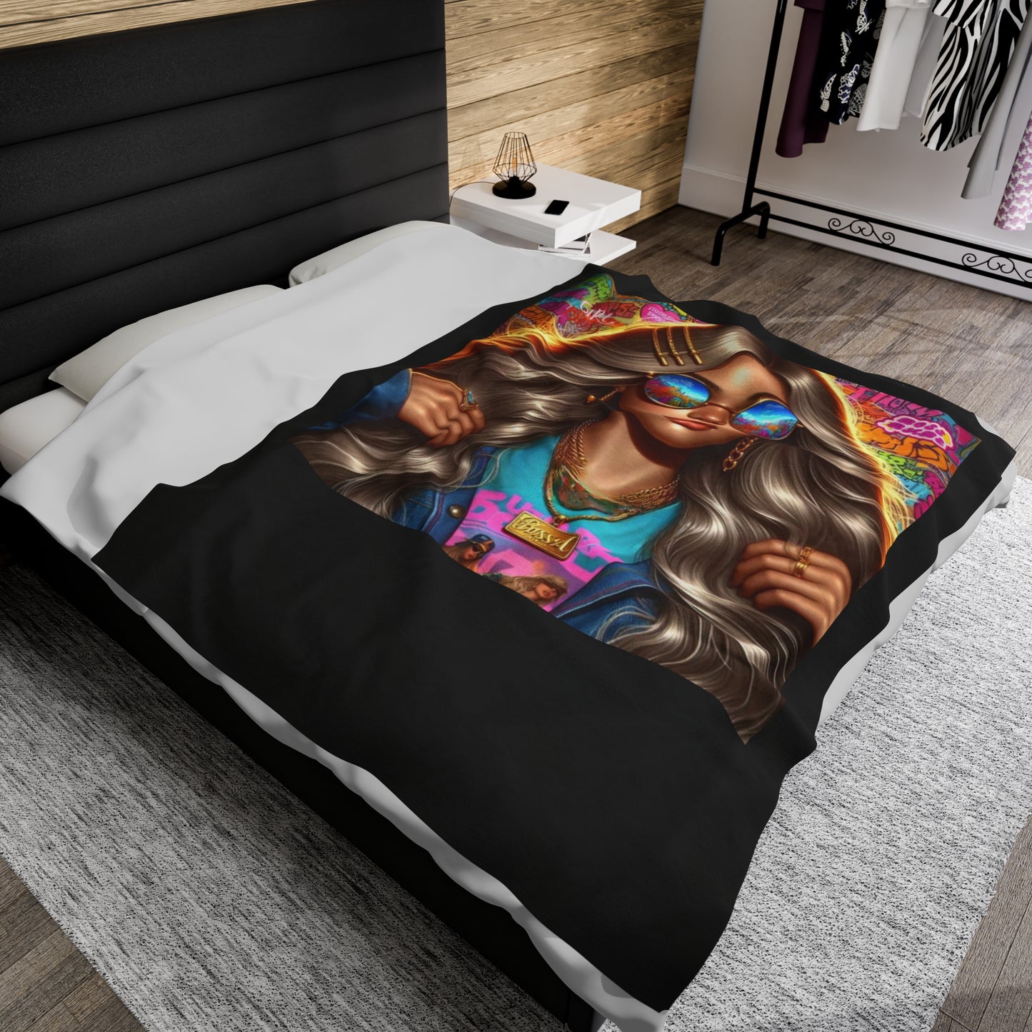 Future Boss Velveteen Plush Blanket #35