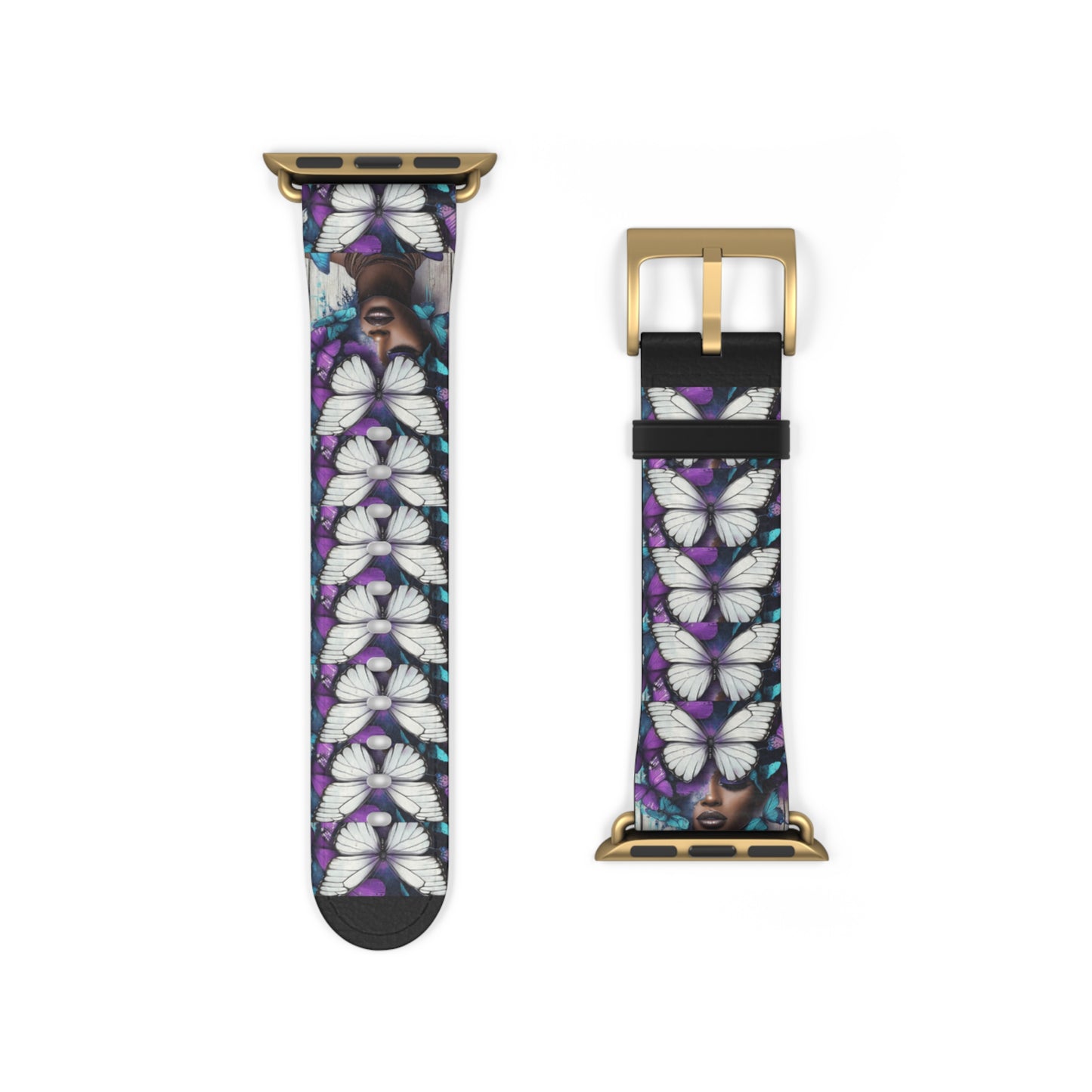 Colorful Butterfly Beauty Watch Band, Adjustable Smartwatch Strap, Floral Pattern, Unique Gift, Spring Fashion Must-Have #BB1