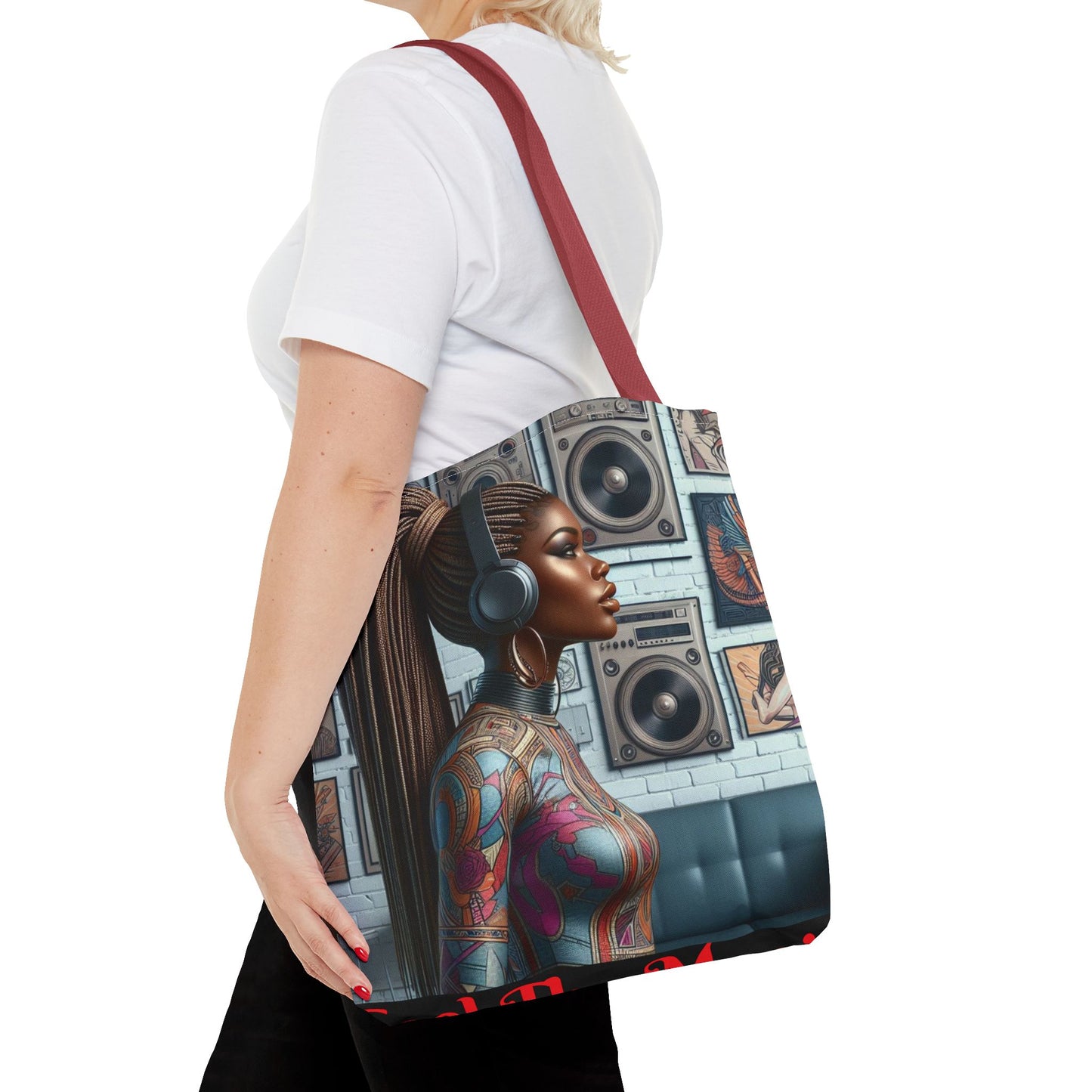 Feel The Music Tote Bag (AOP) #FM19