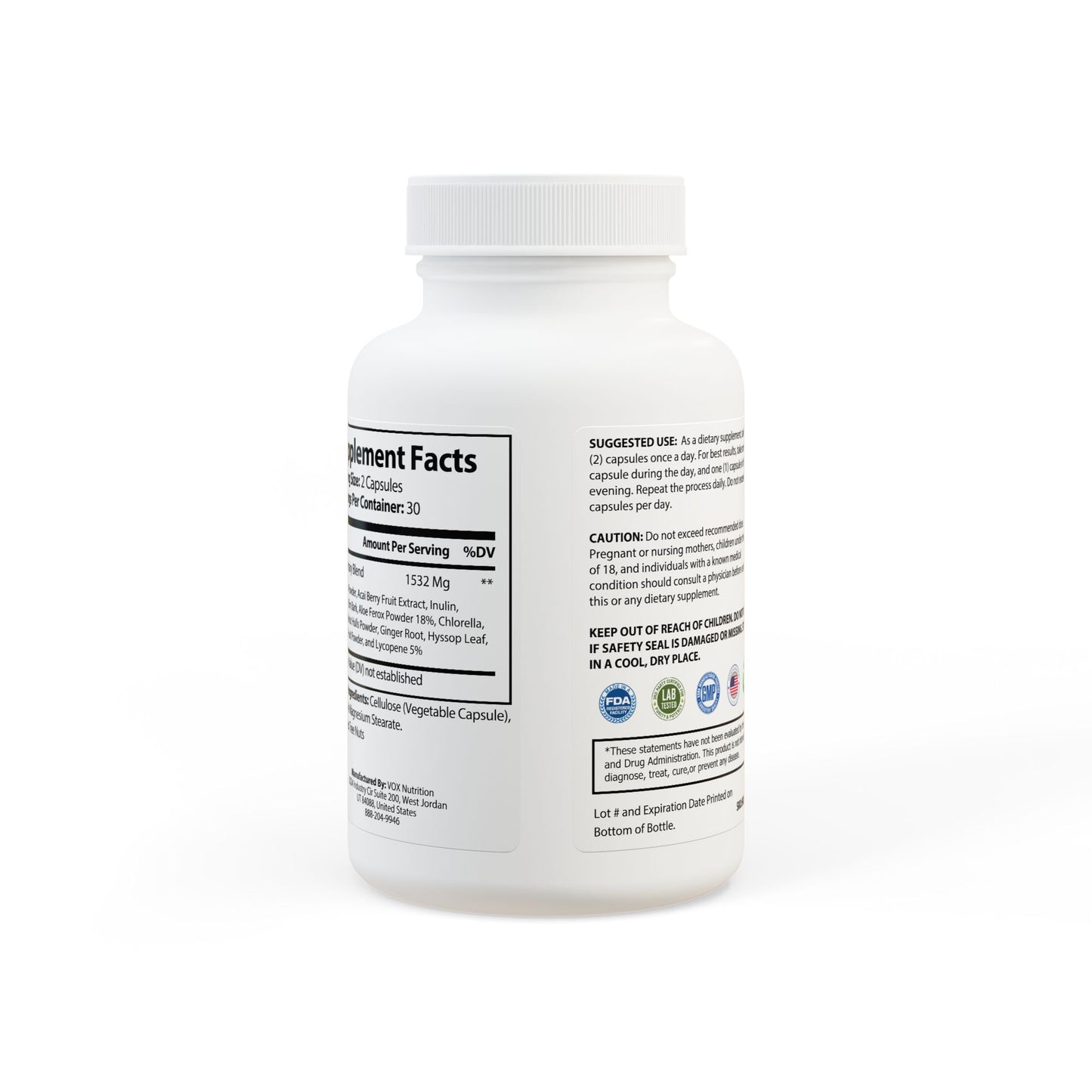 Acai Berry Complex Supplement (60 Capsules) #GLP32