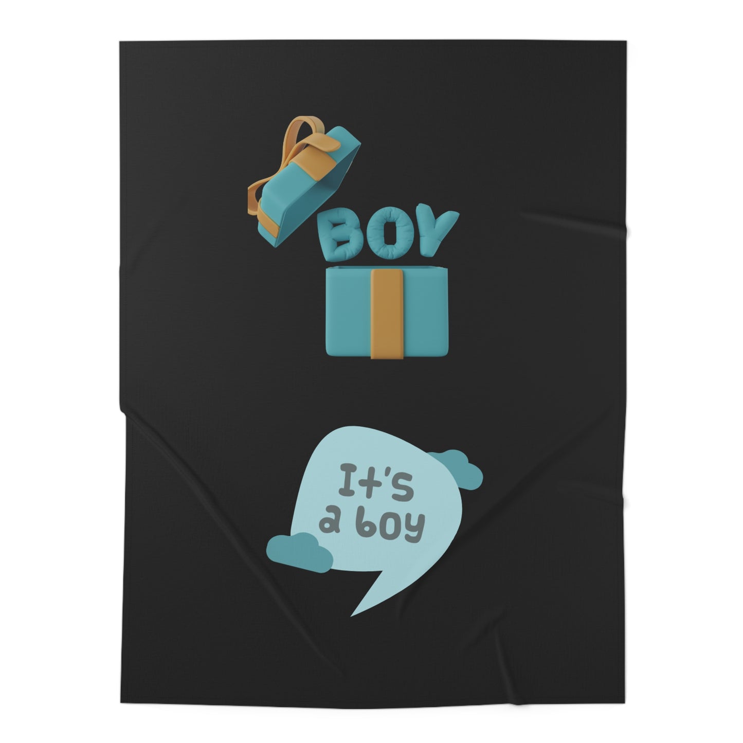 It's A Boy Baby Swaddle Blanket #IAB3