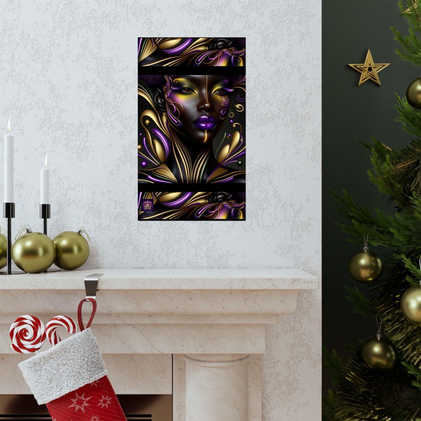 Purrple Reign Matte Vertical Posters #PR7