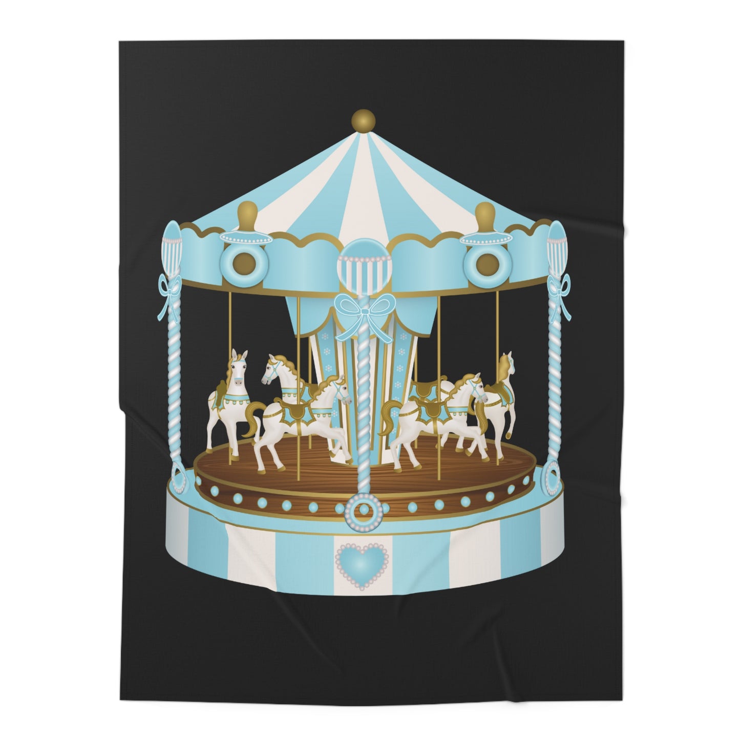 Merry Go Around Baby Swaddle Blanket #MGA1
