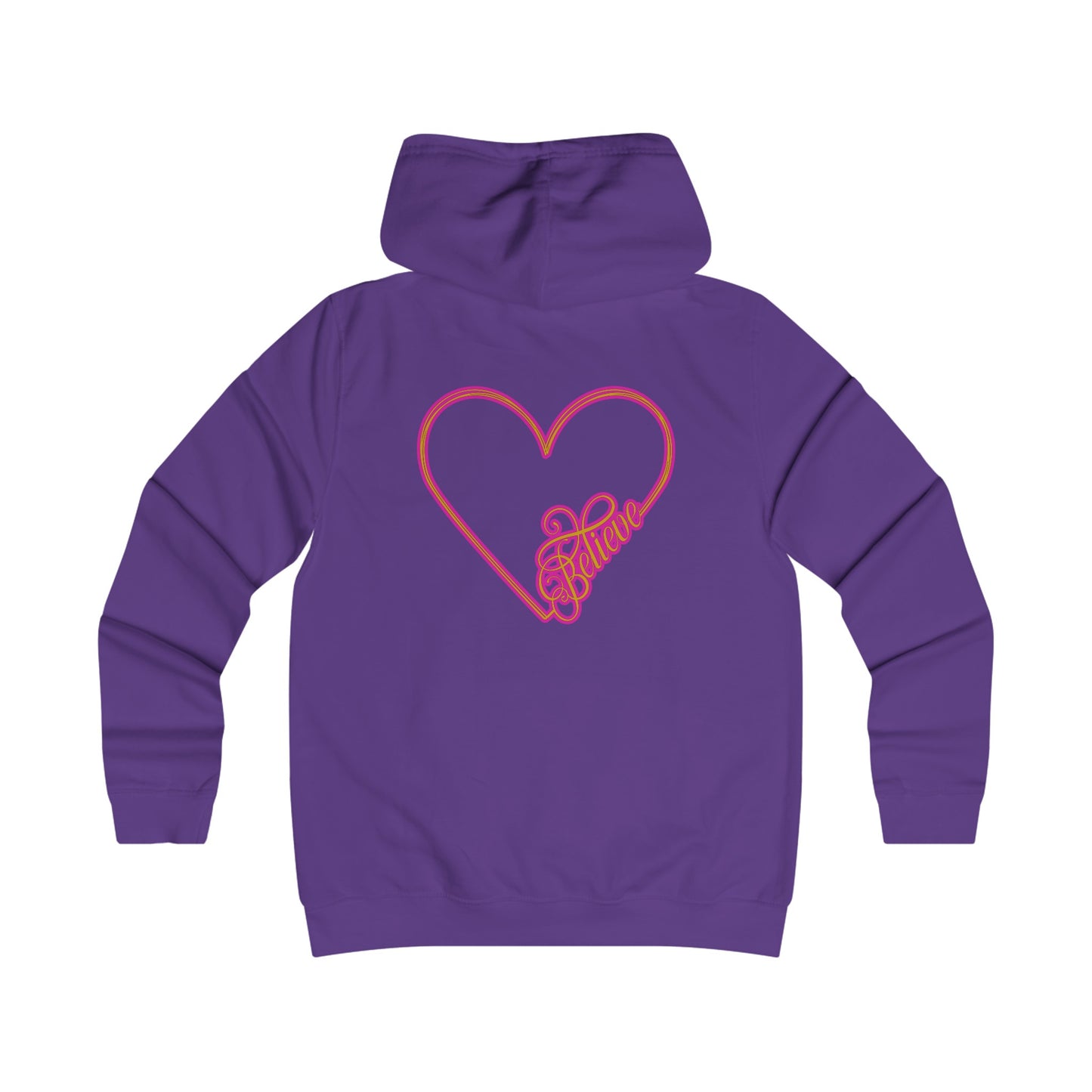 Believe Girlie College Hoodie #51