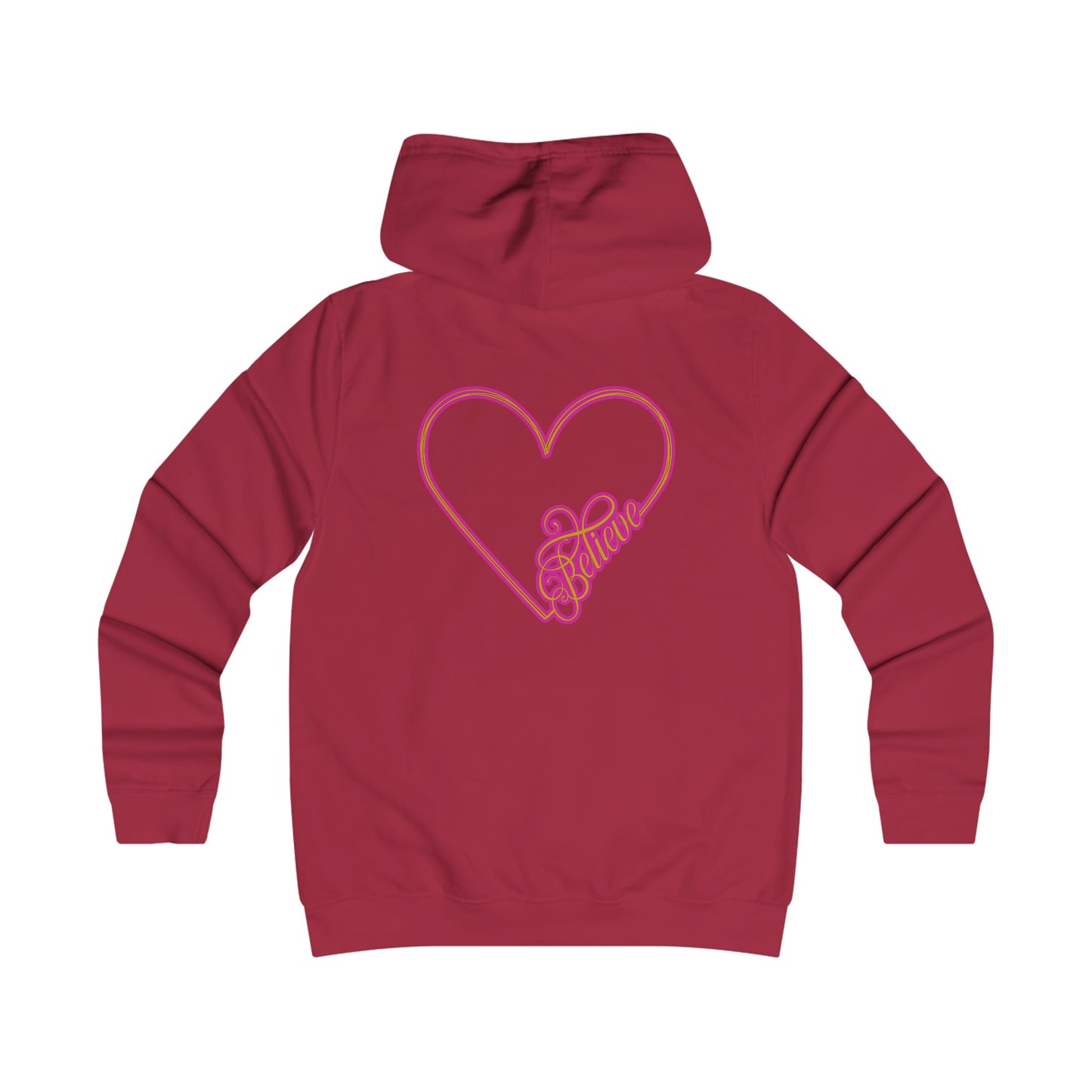 Believe Girlie College Hoodie #51