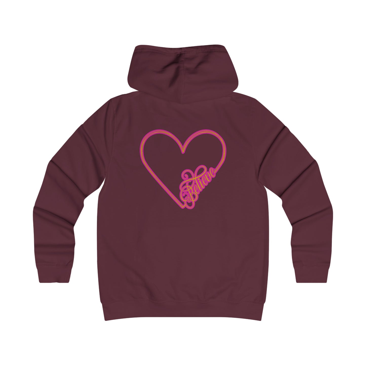Believe Girlie College Hoodie #51