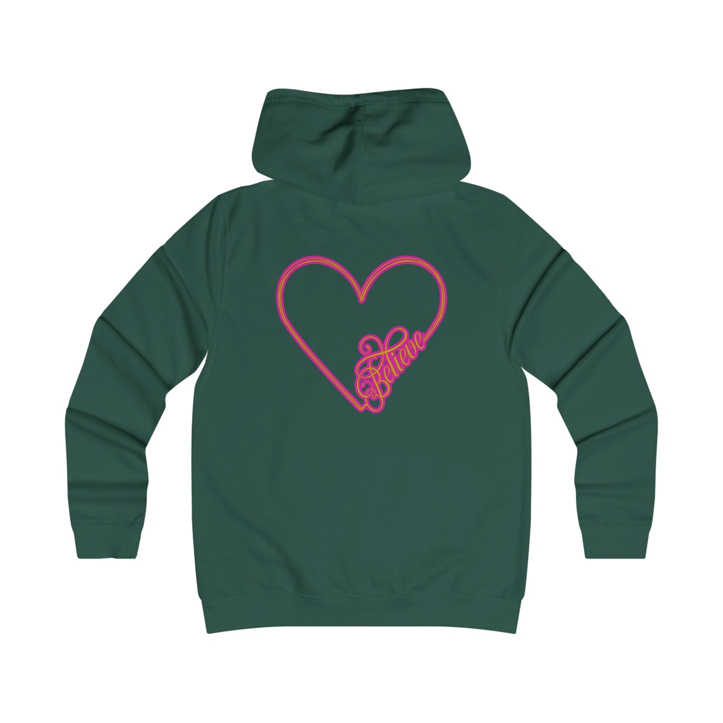 Believe Girlie College Hoodie #51