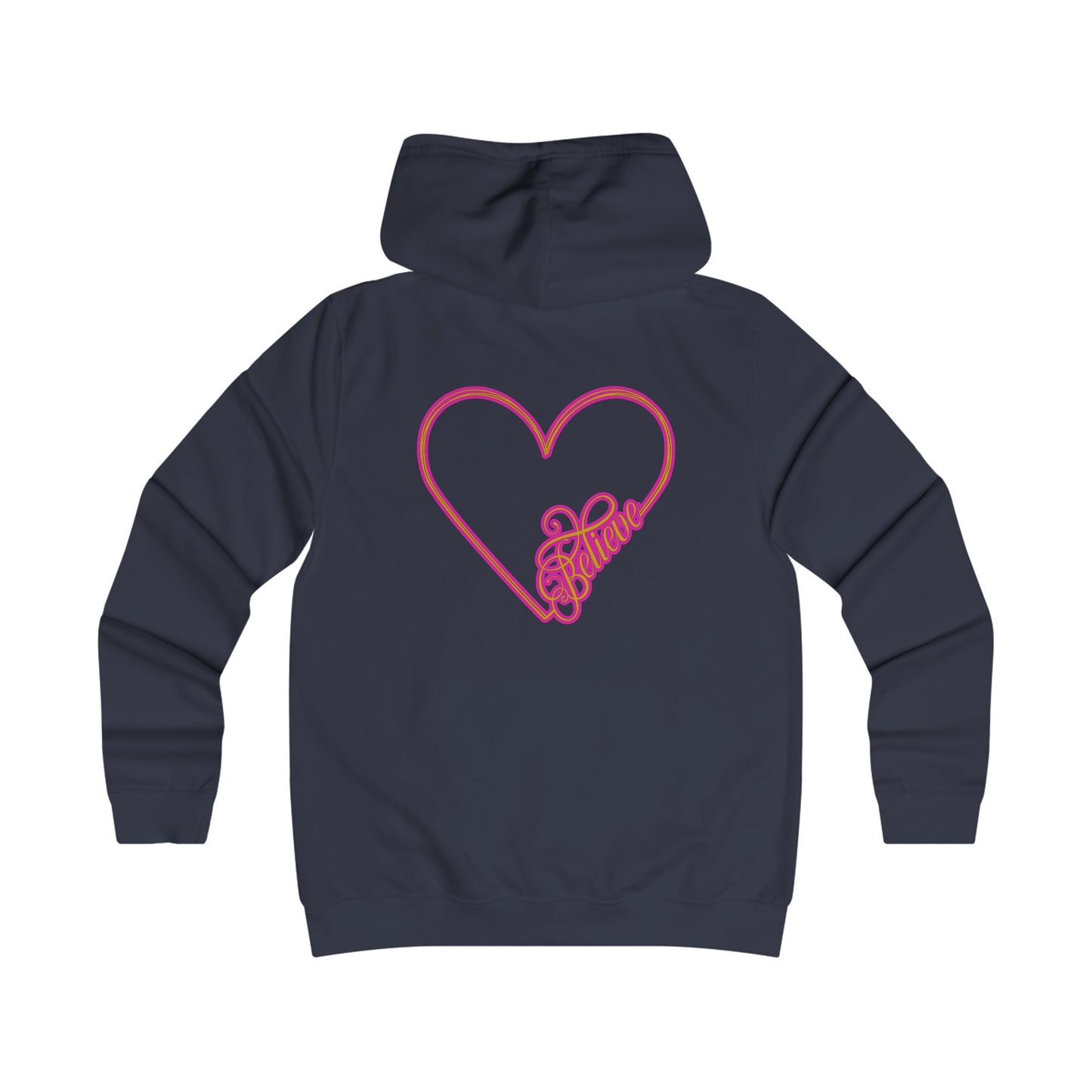 Believe Girlie College Hoodie #51