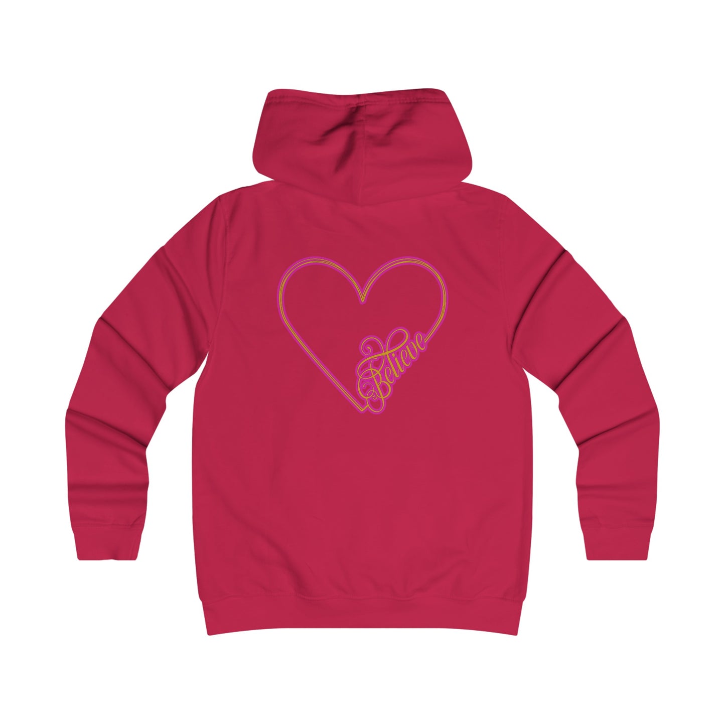 Believe Girlie College Hoodie #51