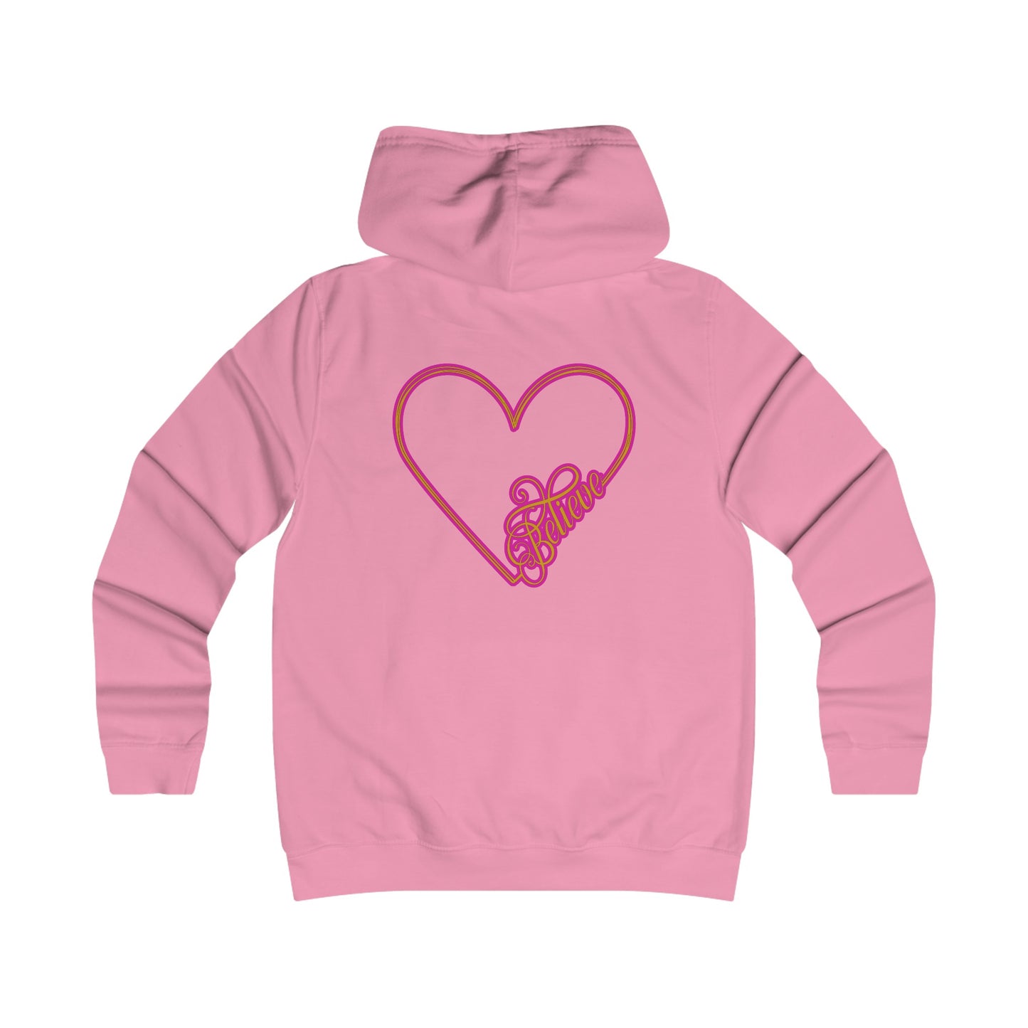 Believe Girlie College Hoodie #51